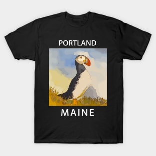 Puffin, Portland Maine T-Shirt